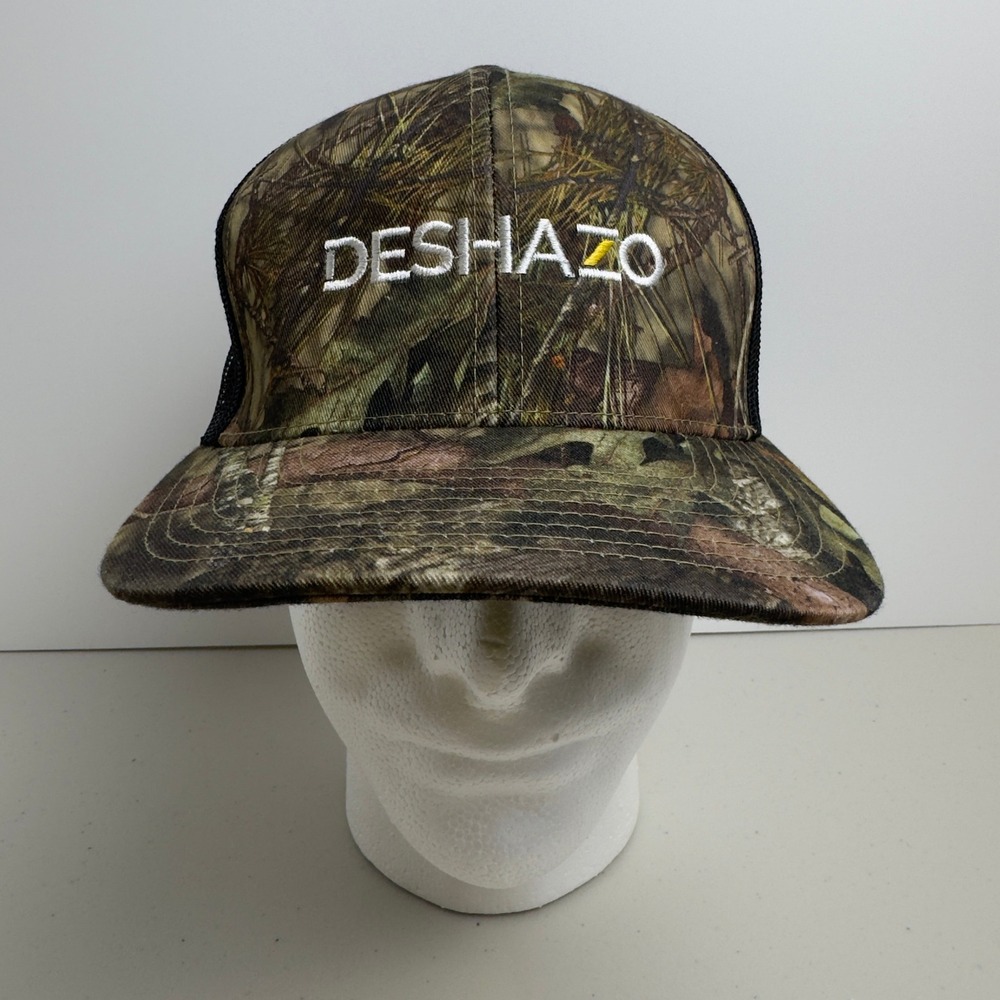 Pacific Headwear Trucker Hat Camo Deshazo Hunting Cap 108C Snapback OSFA Brown